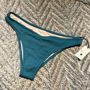 Swim suit bottoms teal new with tags size large.